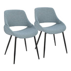 Carson Carrington Svellingen Dining Chair with Tapered Metal Legs (Set of 2)