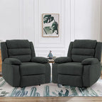2Set Modern Lounger Adjustable Manual Recliner Chair