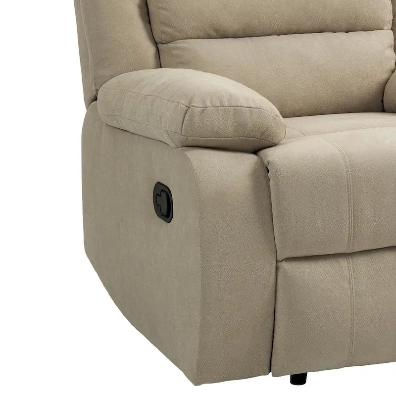 2Set Modern Lounger Adjustable Manual Recliner Chair