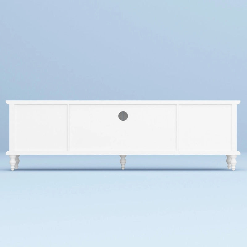 Cabinet Set with Tempered GlassStorage & TV Stand Combo Organization - SideCabinet+TVStand