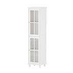 Cabinet Set with Tempered GlassStorage & TV Stand Combo Organization - SideCabinet+TVStand