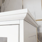 Cabinet Set with Tempered GlassStorage & TV Stand Combo Organization - SideCabinet+TVStand