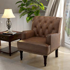 PU Accent Chair Leather Armchair Lounge Chair for Living Room
