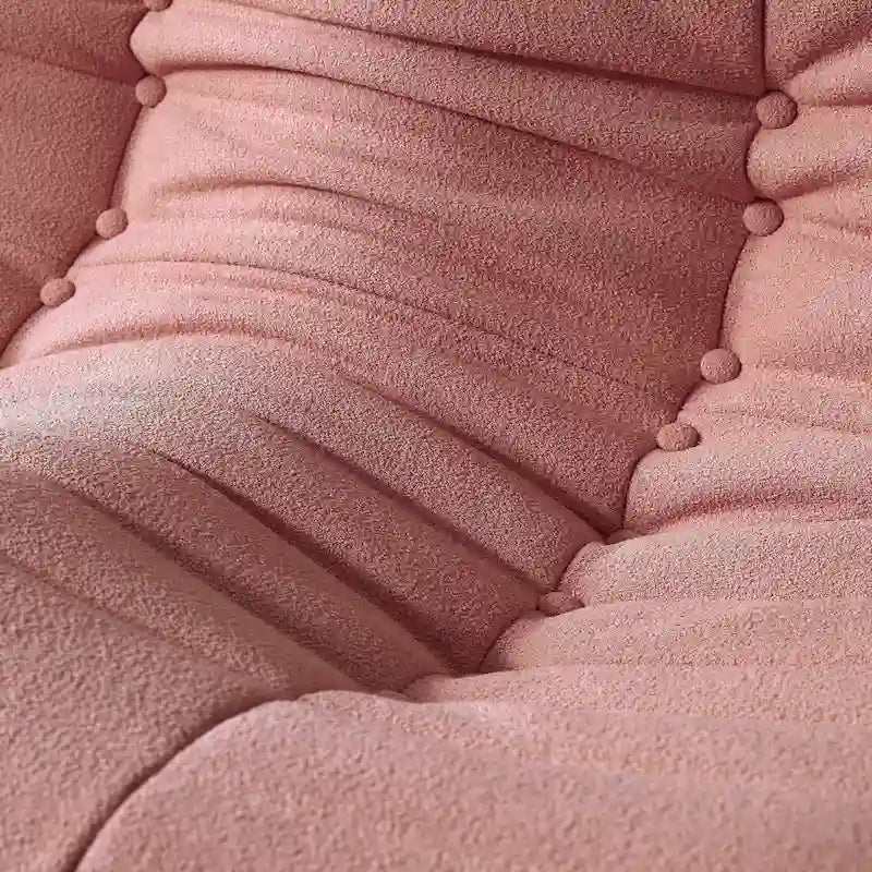 Feature Lazy Sofa Teddy Fabric Couch Living Room Sofa Bean Bag Chair