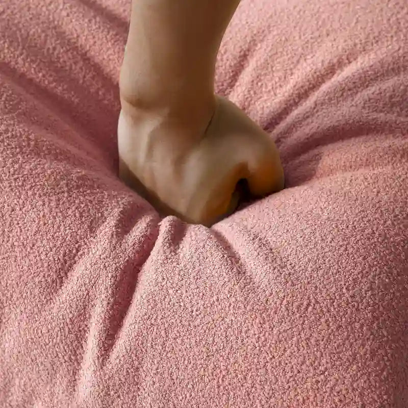 Feature Lazy Sofa Teddy Fabric Couch Living Room Sofa Bean Bag Chair