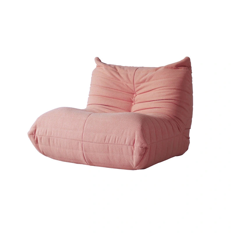 Feature Lazy Sofa Teddy Fabric Couch Living Room Sofa Bean Bag Chair