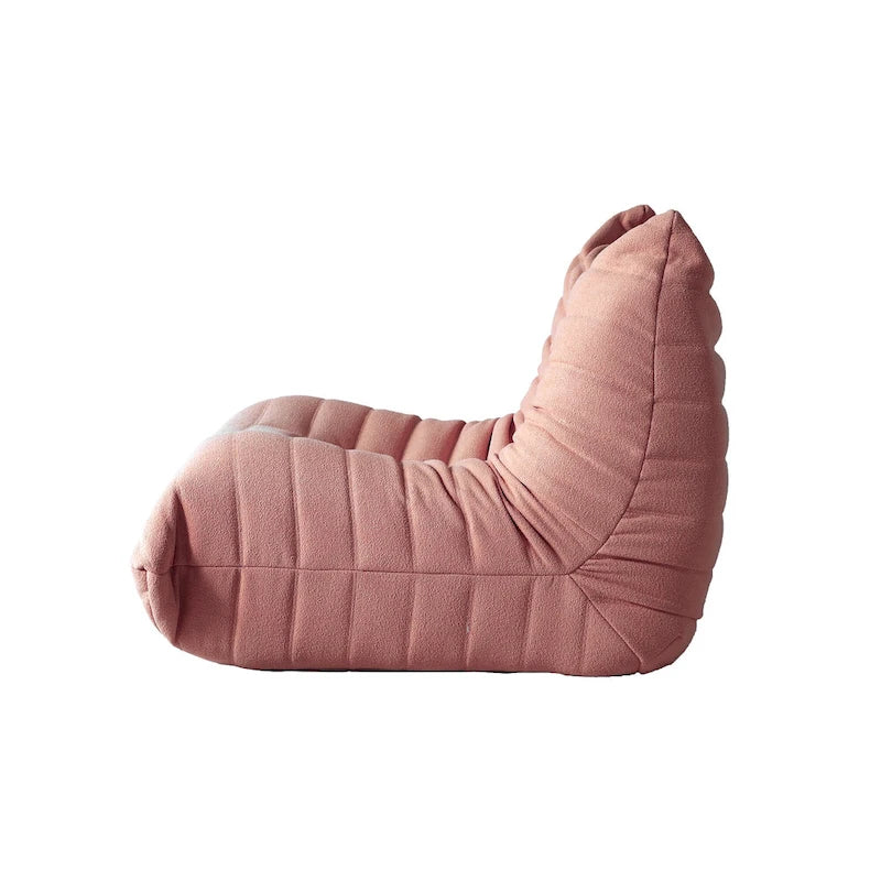 Feature Lazy Sofa Teddy Fabric Couch Living Room Sofa Bean Bag Chair