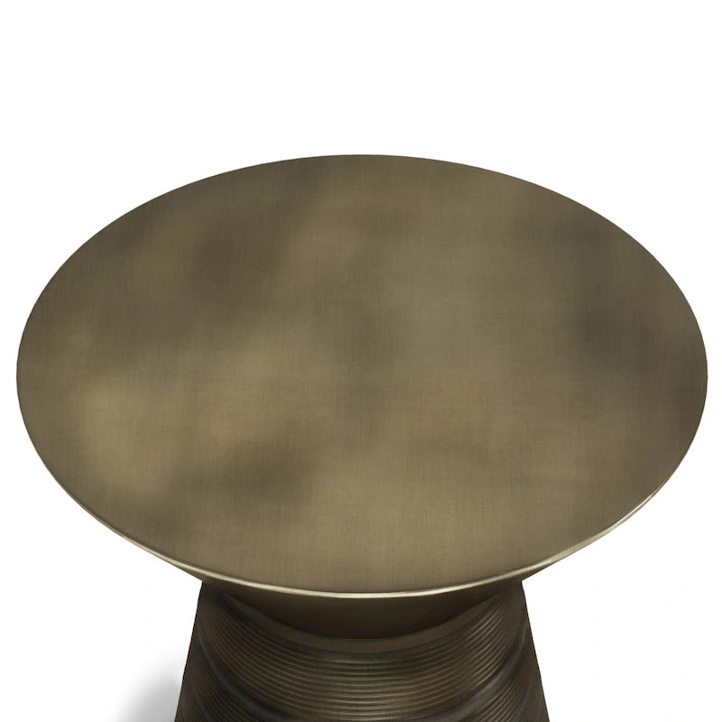 WYNDENHALL Bernhardt Industrial 18 inch Wide Metal Accent Side Table, Fully Assembled