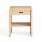 Brookside Reyna Modern Wood End Table with Rounded Corners