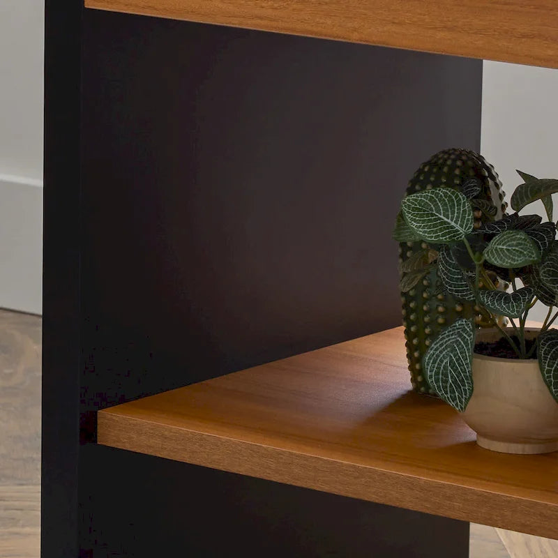 Brookside Reyna Modern Wood End Table with Rounded Corners
