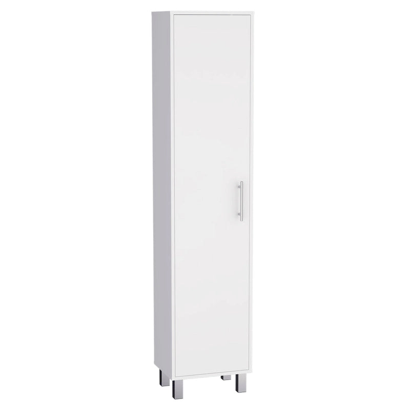 Laska 71 Tall 5-Shelves Storage Cabinet Broom Closet - N/A