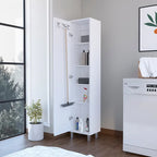 Laska 71 Tall 5-Shelves Storage Cabinet Broom Closet - N/A