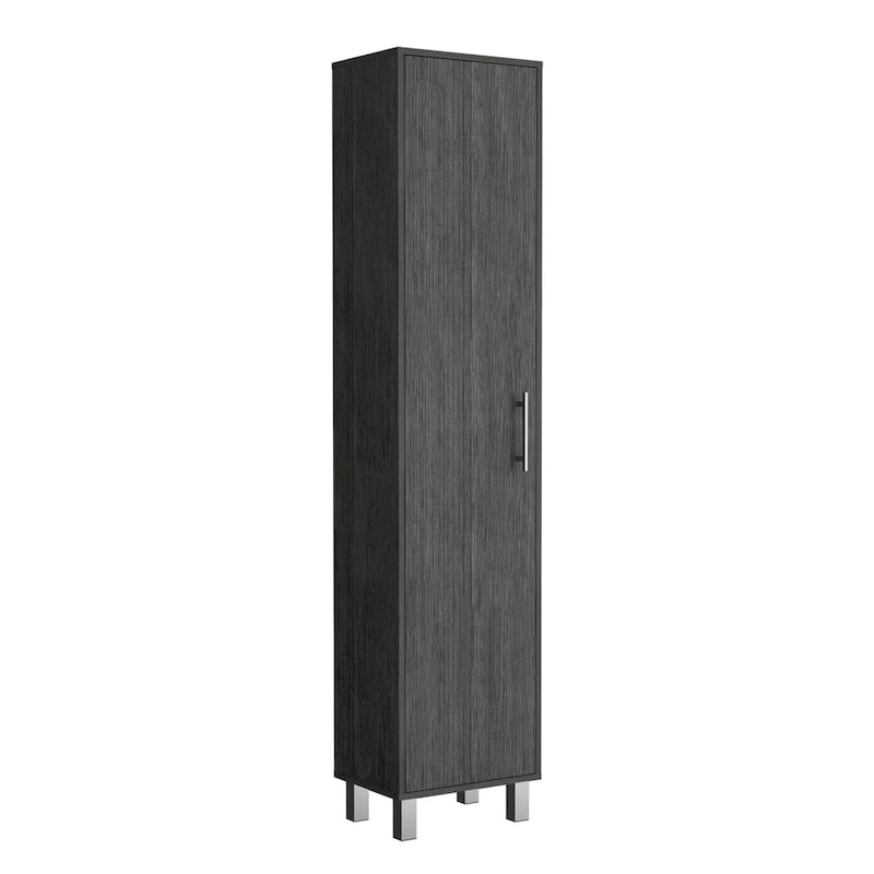 Laska 71 Tall 5-Shelves Storage Cabinet Broom Closet - N/A
