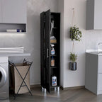 Laska 71 Tall 5-Shelves Storage Cabinet Broom Closet - N/A
