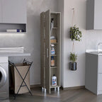 Laska 71 Tall 5-Shelves Storage Cabinet Broom Closet - N/A