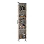 Laska 71 Tall 5-Shelves Storage Cabinet Broom Closet - N/A