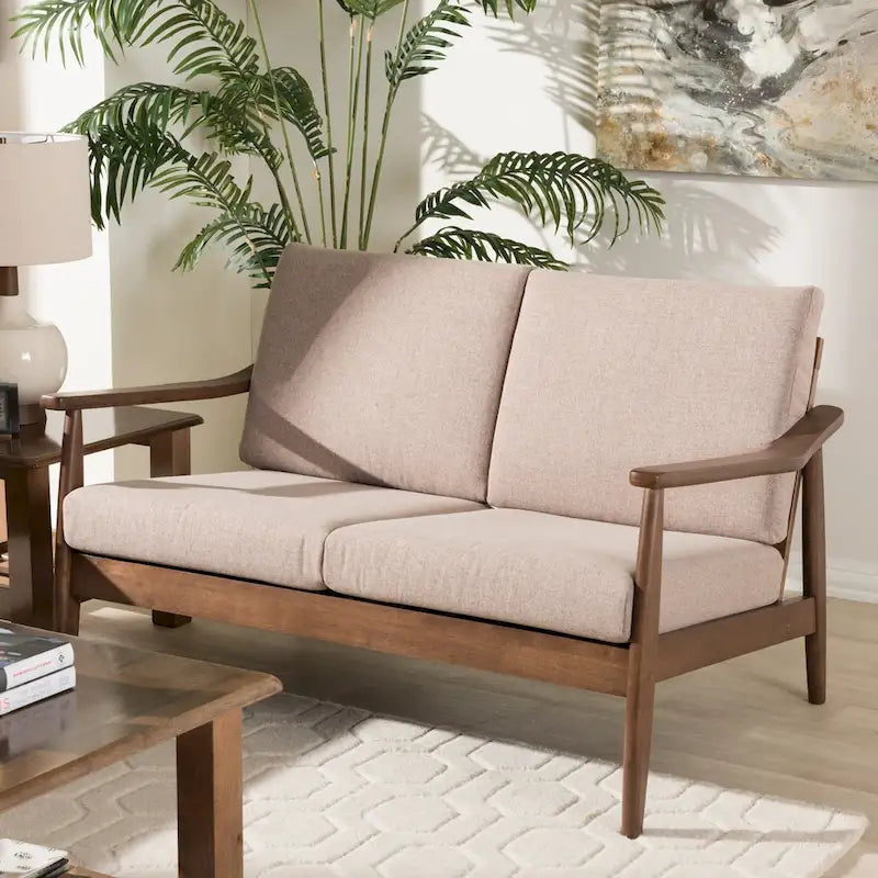 Mid-Century Loveseat by Baxton Studio