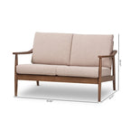 Mid-Century Loveseat by Baxton Studio