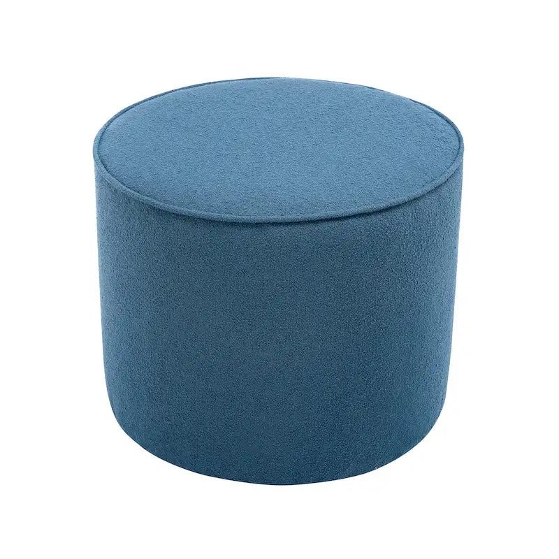 Porthos Home Belia Boucle Fabric Round Ottoman Coffee Table