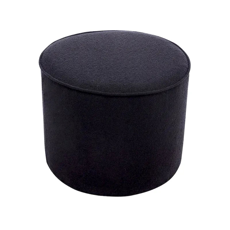 Porthos Home Belia Boucle Fabric Round Ottoman Coffee Table