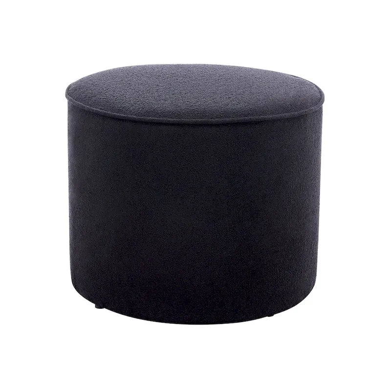 Porthos Home Belia Boucle Fabric Round Ottoman Coffee Table