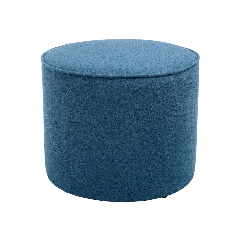 Porthos Home Belia Boucle Fabric Round Ottoman Coffee Table
