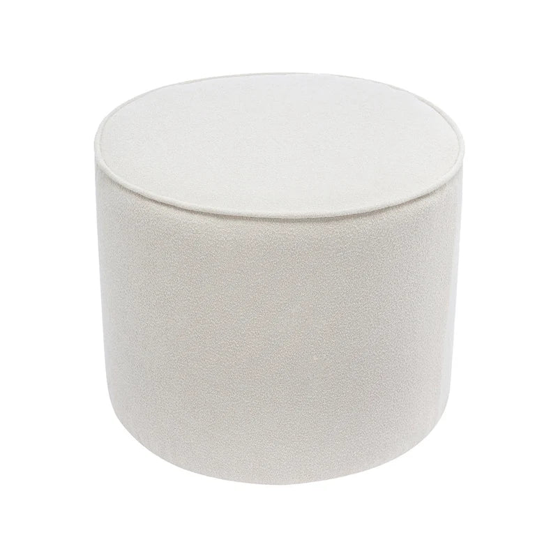 Porthos Home Belia Boucle Fabric Round Ottoman Coffee Table