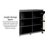 Middlebrook Designs 2-Door 58 inch Sideboard with Arched Rattan Panels