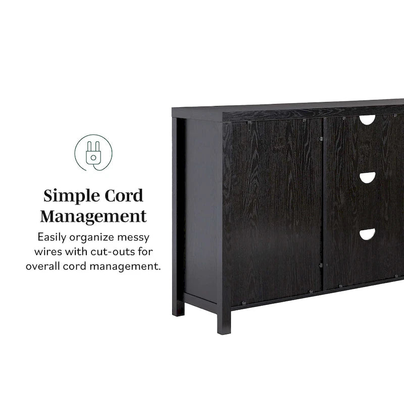 Middlebrook Designs 2-Door 58 inch Sideboard with Arched Rattan Panels