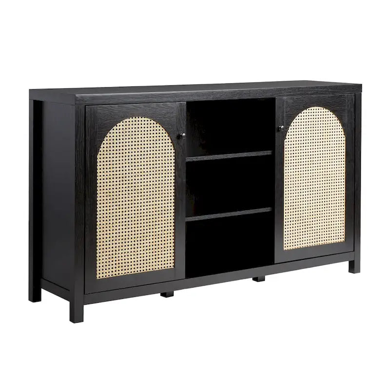 Middlebrook Designs 2-Door 58 inch Sideboard with Arched Rattan Panels