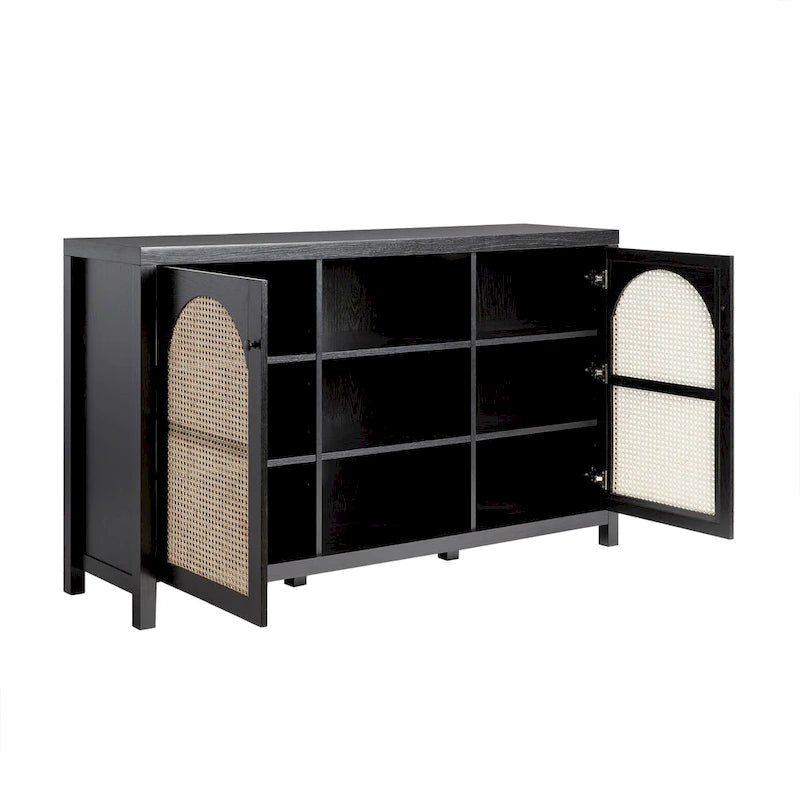 Middlebrook Designs 2-Door 58 inch Sideboard with Arched Rattan Panels