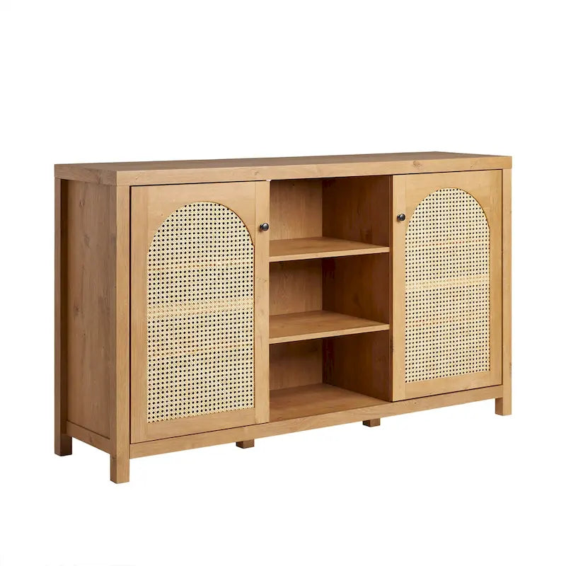 Middlebrook Designs 2-Door 58 inch Sideboard with Arched Rattan Panels