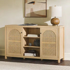 Middlebrook Designs 2-Door 58 inch Sideboard with Arched Rattan Panels
