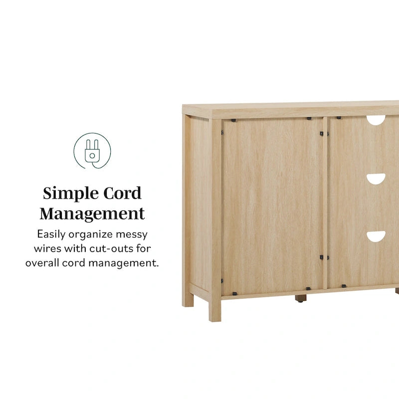 Middlebrook Designs 2-Door 58 inch Sideboard with Arched Rattan Panels