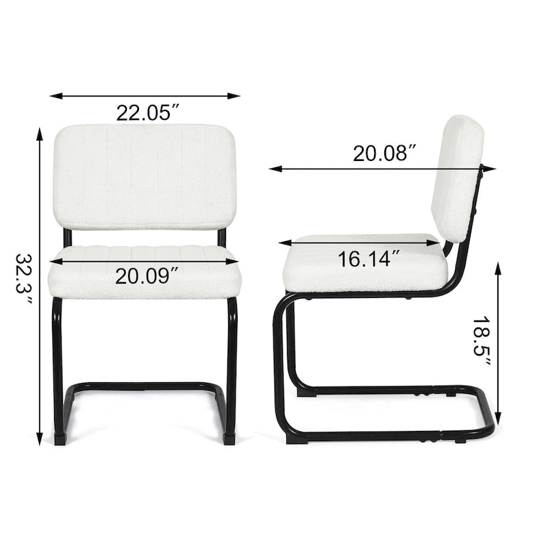 Dining Chairs Set of 2,Upholstered Comfy Sturdy Side Chair