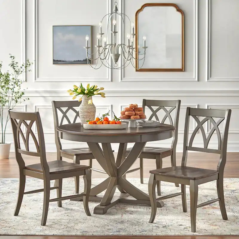 Lifestorey Montauk Solid Wood 5-piece Dining Set