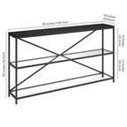 Fionn 55 Wide Rectangular Console Table - 55 Wide