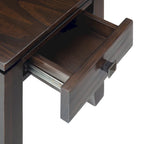 WYNDENHALL Essex SOLID WOOD 14 inch Wide Rectangle Contemporary Narrow Side Table - 14 x 24 x 20