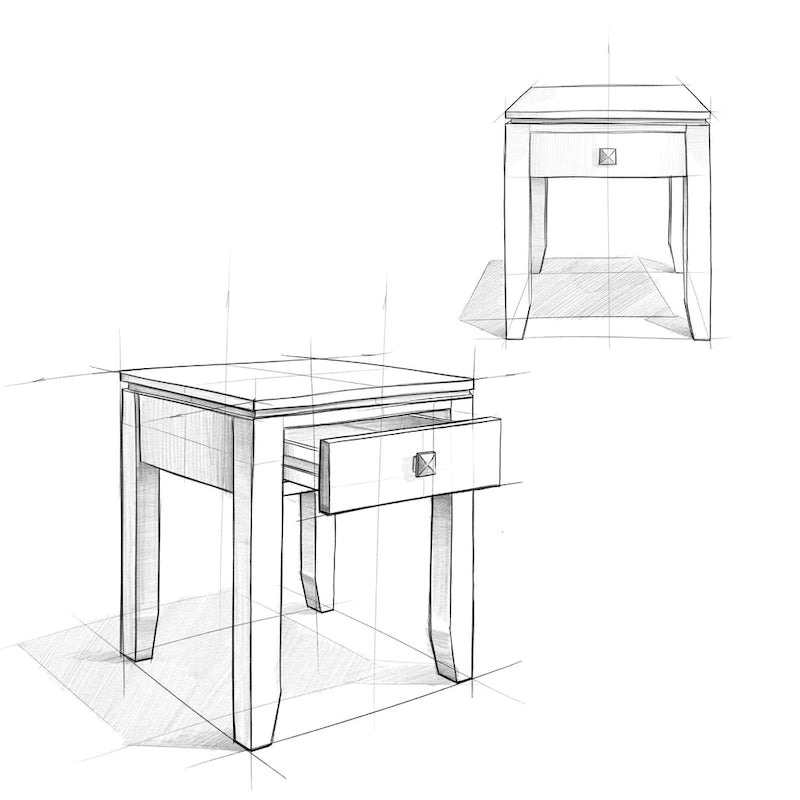 WYNDENHALL Essex SOLID WOOD 14 inch Wide Rectangle Contemporary Narrow Side Table - 14 x 24 x 20