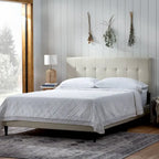 Brookside Mary Upholstered Platform Bed Frame with Square Tufting