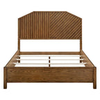 INK+IVY Sunset Cliff Brown Wood Queen Bed