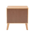Adelphi Wooden/Cane Mid-Century Nightstand