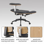 Black Ergonomic Adjustable Meditation Chair Multi-Position Home Office Chair