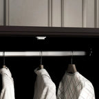 70.9H Family Wardrobe/Armoire/Closet with Mirror Doors White Lacquer