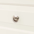 70.9H Family Wardrobe/Armoire/Closet with Mirror Doors White Lacquer