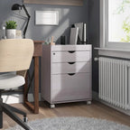 Jolene Contemporary 3-Drawer Lockable and Mobile File Cabinet by Furniture of America