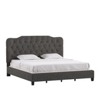 Ginny Adjustable Diamond-tufted Camel Back Bed by iNSPIRE Q Classic