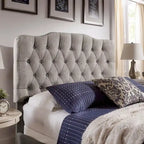 Ginny Adjustable Diamond-tufted Camel Back Bed by iNSPIRE Q Classic