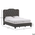 Ginny Adjustable Diamond-tufted Camel Back Bed by iNSPIRE Q Classic
