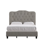 Ginny Adjustable Diamond-tufted Camel Back Bed by iNSPIRE Q Classic